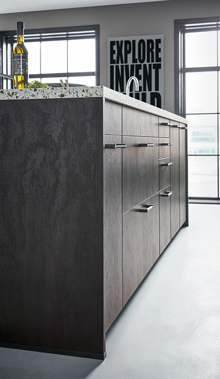 Dark kitchen design in Fife